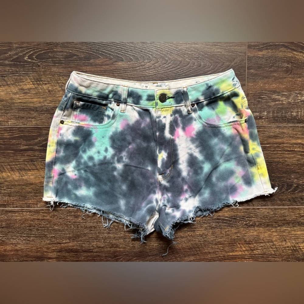 PAC SUN Tie Dyed Jean Shorts 26